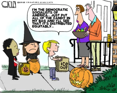 Editorial cartoon for Oct. 13, 2026